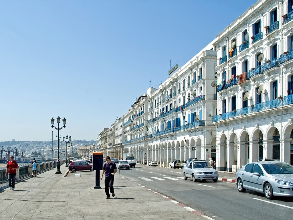 Beautiful Street view in Algiers Algeria